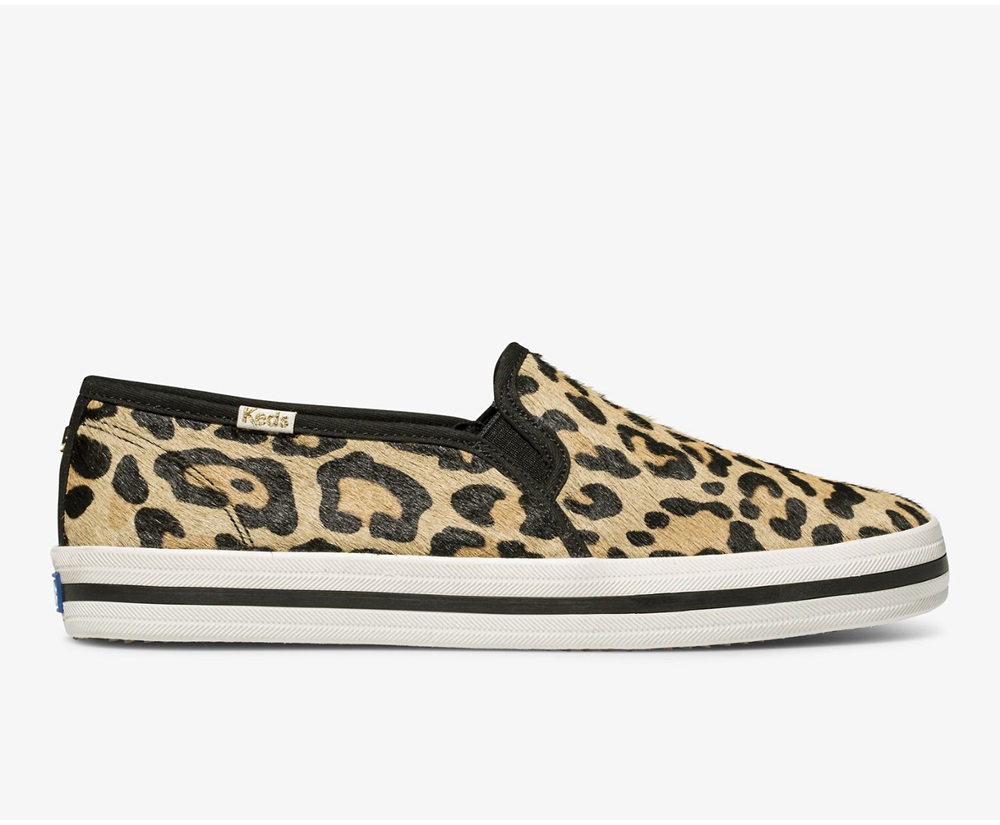 Slip Ons Keds Mujer Leopardo - Kate Spade New York Calf Hair Slip On - 398-XCZFMR